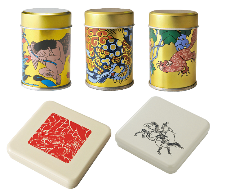 北斎オリジナルデザイン缶