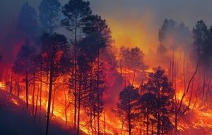 山火事延焼防止剤 Wildfire Blocker 小口取引　10Kg1袋(自衛隊でも採用予定) 大規模火災の延焼を防ぐ画期的な延焼防止剤、山火事プロッカー