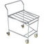 All stainless steel one-touch stacking cart