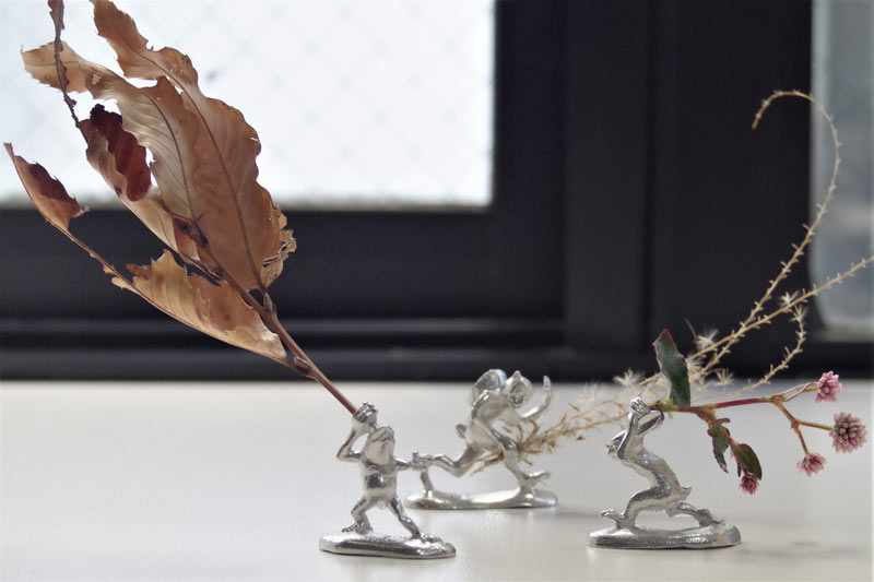 博鳳堂 鳥獣戯画 お香立て