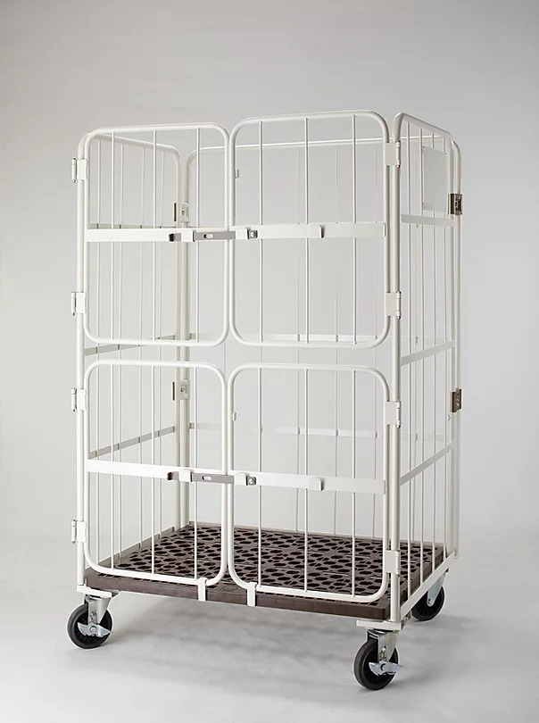 【販売・新品】観音扉付きカゴ台車