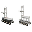 Electric work cart for inside the house