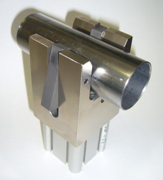 エア式ジグ用シャフトクランパー