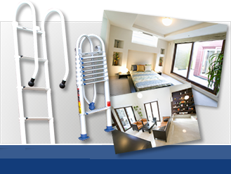 軽量、伸縮自在『ロフトはしご』