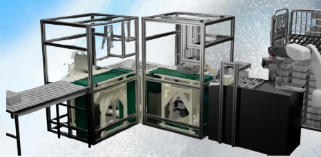 印刷物 自動結束+パレタイザー『REX08』