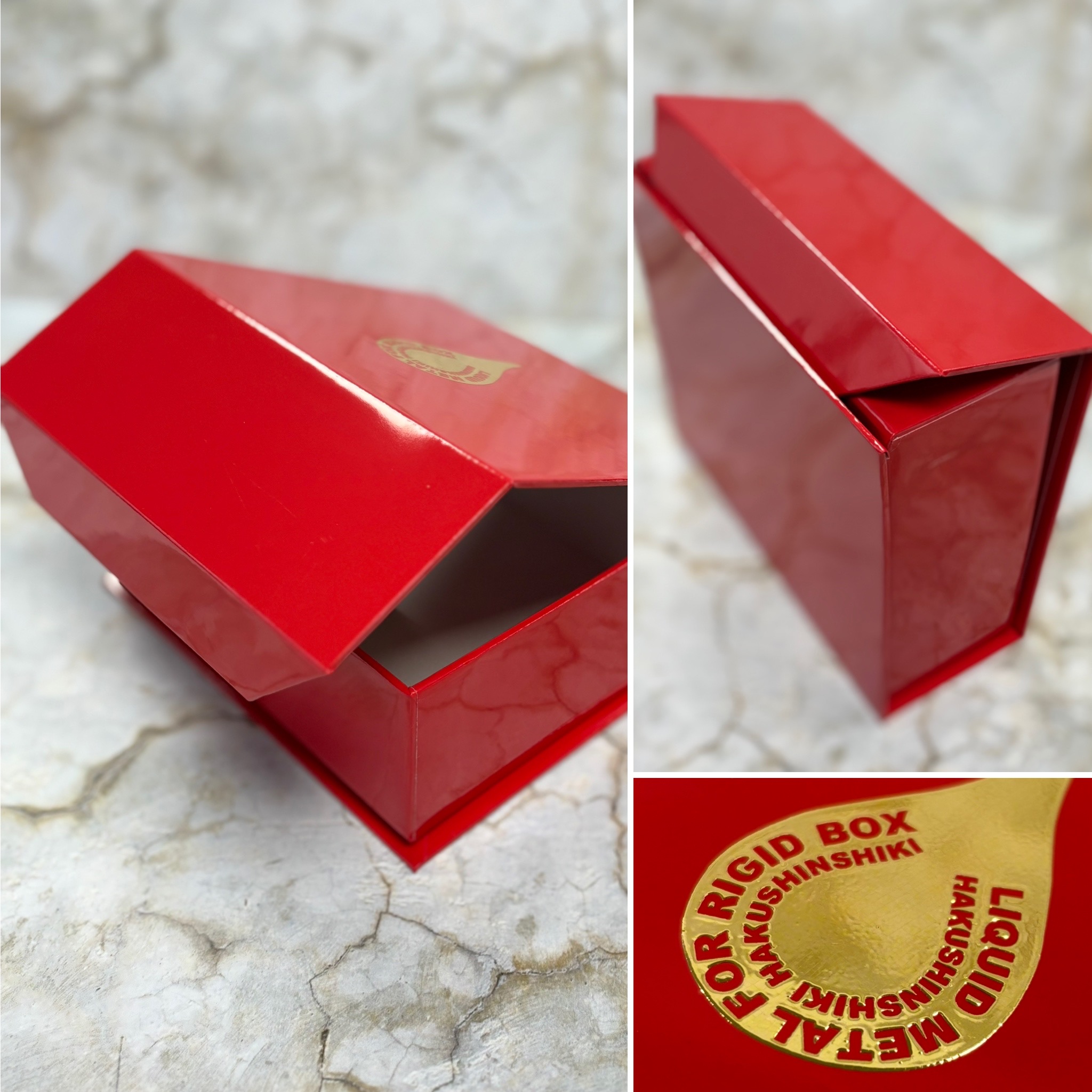 マグネット無しで使用できる貼り箱『SLIP-IN BOX』