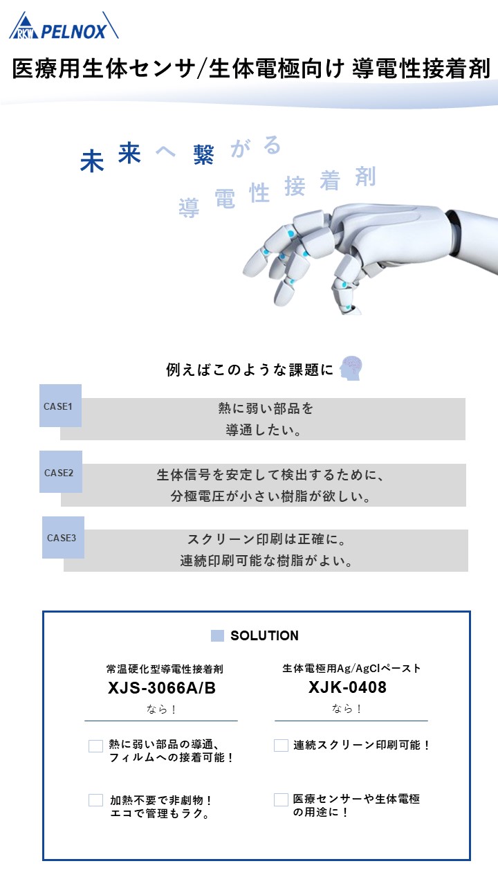 非劇物_常温硬化2液エポキシ系導電性接着剤『XJS-3066』 ペルノックス
