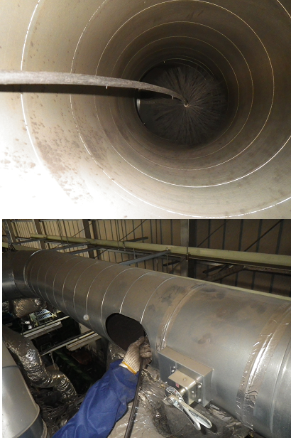 排気ダクト　クリーニングサービス