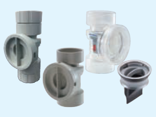 空調ドレン管用部材『ウォレス（自封式トラップ）』