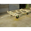No-puncture tire caster-type 4WS cart