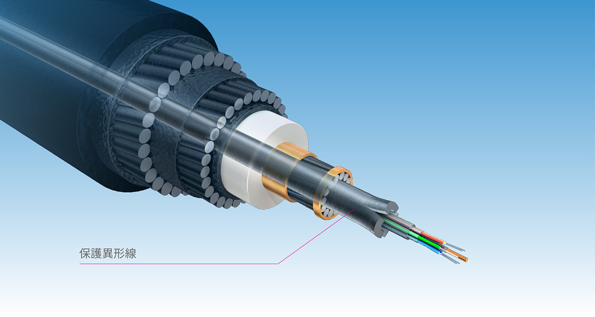 『海底ケーブル用光ファイバー保護異形線』開発秘話