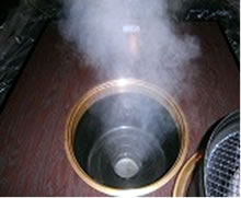 無煙ロースターダクト温水吸引洗浄