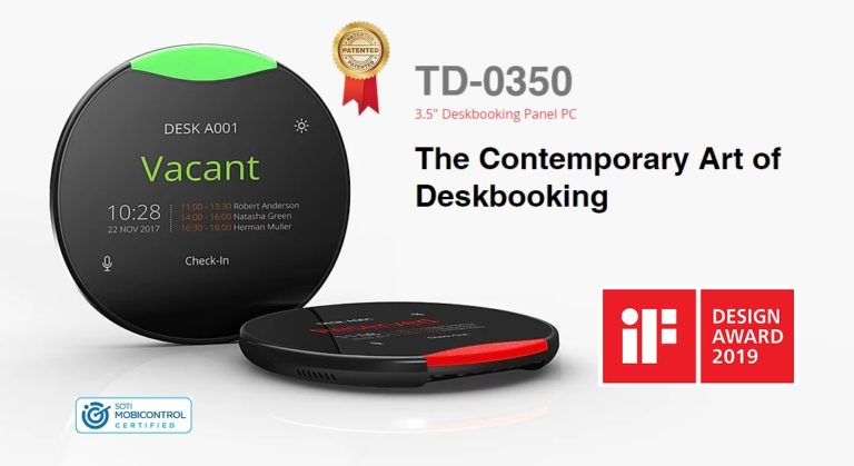 デスク予約パネルコンピュータ『TD-0350』