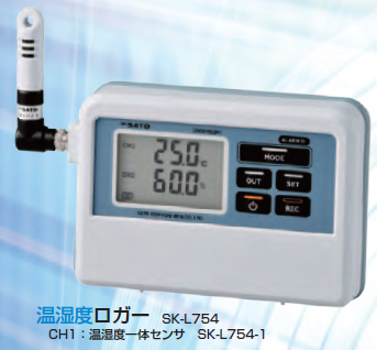 温湿度ロガー『SK-L754』<指示計> | ニッシン産業 - Powered 温湿度ロガー『SK-L754』<指示計> | ニッシン産業 - Powered