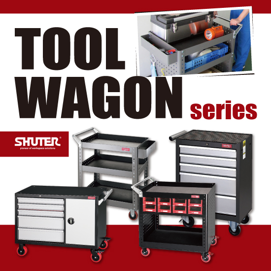 SHUTER シューター TC5-41B　ツールワゴン カート SHUTER(シューター)ツールワゴン特集 | エスコ - Powered by