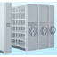 Rail-less slide handle type mobile rack (bookshelf) non-rail shuttle navigation