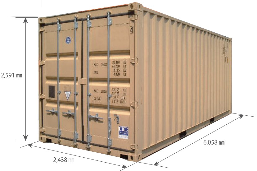 標準コンテナ『新造　20ft ドライスチールコンテナ』