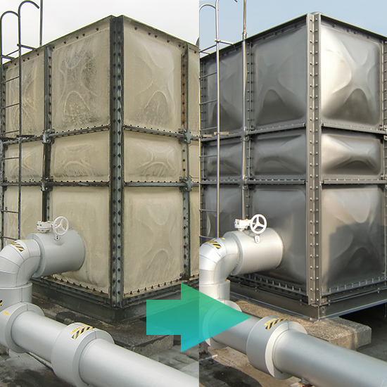 タンクステンコート』はFRPパネル水槽を再生します！：トーチ | 高津