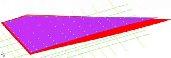 【出張測定事例】CFRP主翼測定