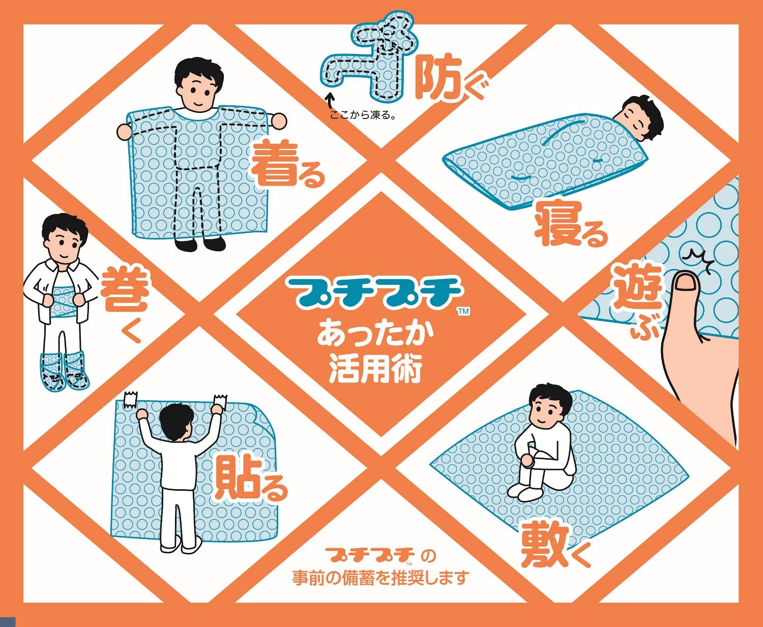 災害対策 避難所・避難生活用品、防寒、床クッション対策、プチプチ