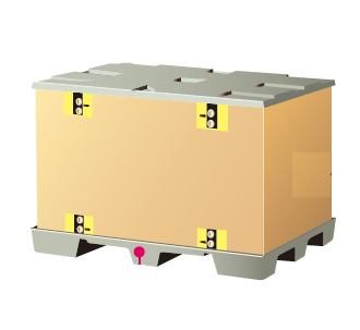 強化段ボール『ハイプルエース』種芋用保存箱　※包装事例進呈