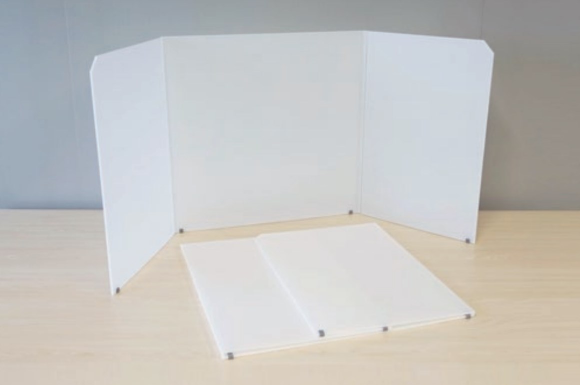 折りたたみ卓上パーティション『モバイルウォール』