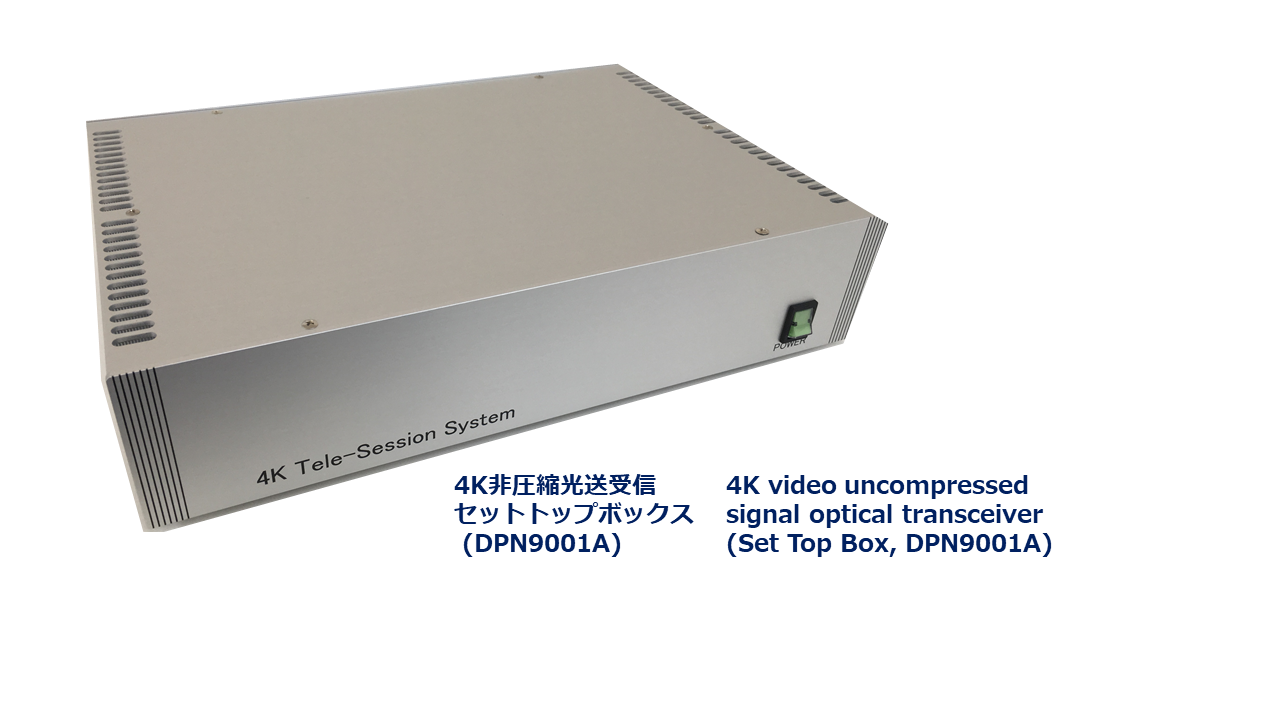 【ゼロ遅延】4K非圧縮光送受信セットトップボックス