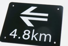 ホーローサボ◇「大分行×米原行」◇◯名、白板、堀文字、中古品。 |