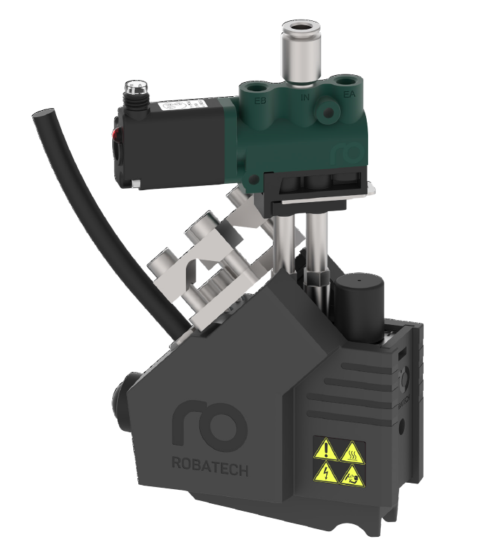 ホットメルトヘッド『SX Diamond』包装機械での接着工程に