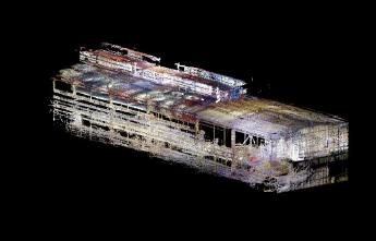 【活用事例】工場改修工事　点群より図面の作成