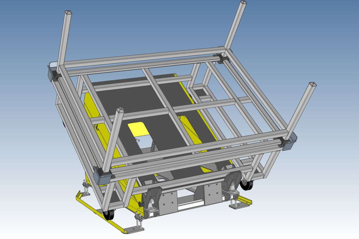 【開発事例】パレット傾斜装置