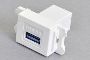 コンセントチップ（スナップインセット品）USB3.0Aストレート