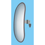 Ideal for checking from a forklift, vertical factory entrance curved mirror.