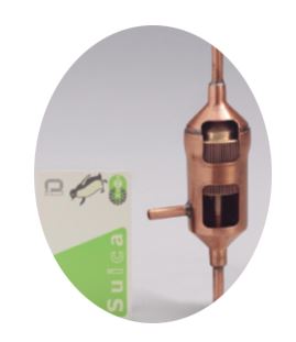 表面張力応用マイクロ蛇腹溝気液分離器