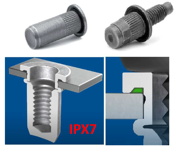 Oリング付ブラインドナット　IPX７準拠　