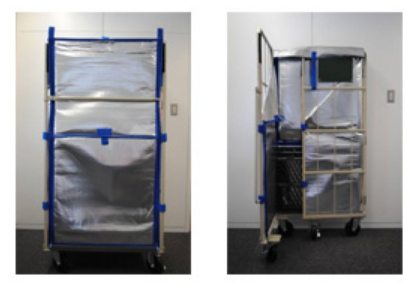 カゴ台車用折り畳み保冷カバー『輸きち48』