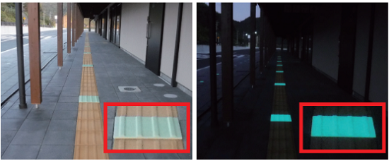 安全対策に貢献！屋外用蓄光ブロックパネルシリーズ