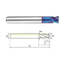 X5070 Blue Coating Carbide Solid End Mill G8A02