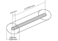 【非鉄金属材料】切断加工（黄銅棒・アルミ棒）
