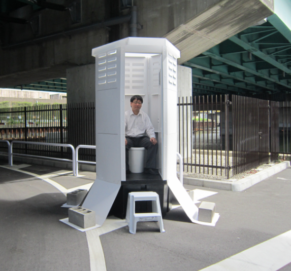備蓄型組立式個室トイレ『ほぼ紙トイレ』【携帯トイレの代替に】