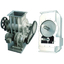 Powder rotary valve with scraper type