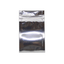 Aluminum bag with zipper, one side transparent