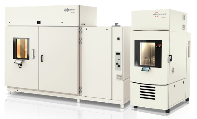 環境試験』日射装置一体型恒温恒湿試験器 | シュンク・カーボン