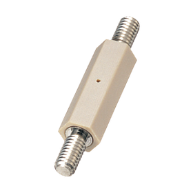 PPS Spacer Hexagonal, Both Ends Threaded, Press-Fit (Insulated Type) / NSP-E