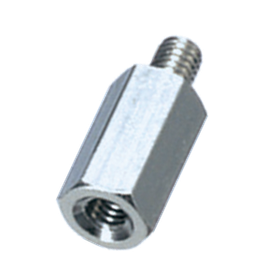 Steel spacer hexagonal short screw (trivalent chrome) / MSF-E