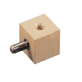 PPS spacer for vertical board mounting, brass screw press-fit / VAP-B