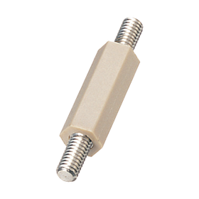 PPS Spacer Hexagonal, Both Ends Threaded, Press-Fit (Conductive Type) / ESP-E