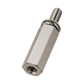 ステンレス303スペーサー 長オネジ ワッシャー付／WSU-A