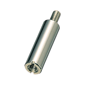 Brass spacer, round type, male thre...