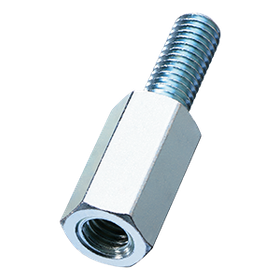 Steel spacer hexagonal long screw (trivalent chrome) / LSF-E